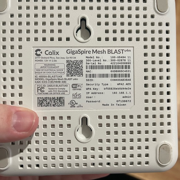 CALIX GigaSpire Mesh BLAST router - Picture 2 of 4